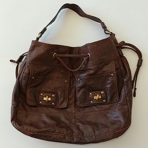 Juicy Couture brown leather shoulder bag